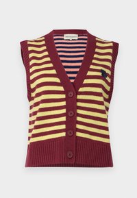 Marimekko JUHLA TASARAITA - Colete - winered/yellow/blue/coral