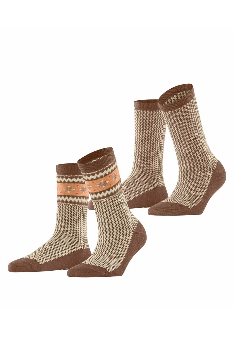 Esprit Scandi 2-Pack - Chaussettes - rosewood