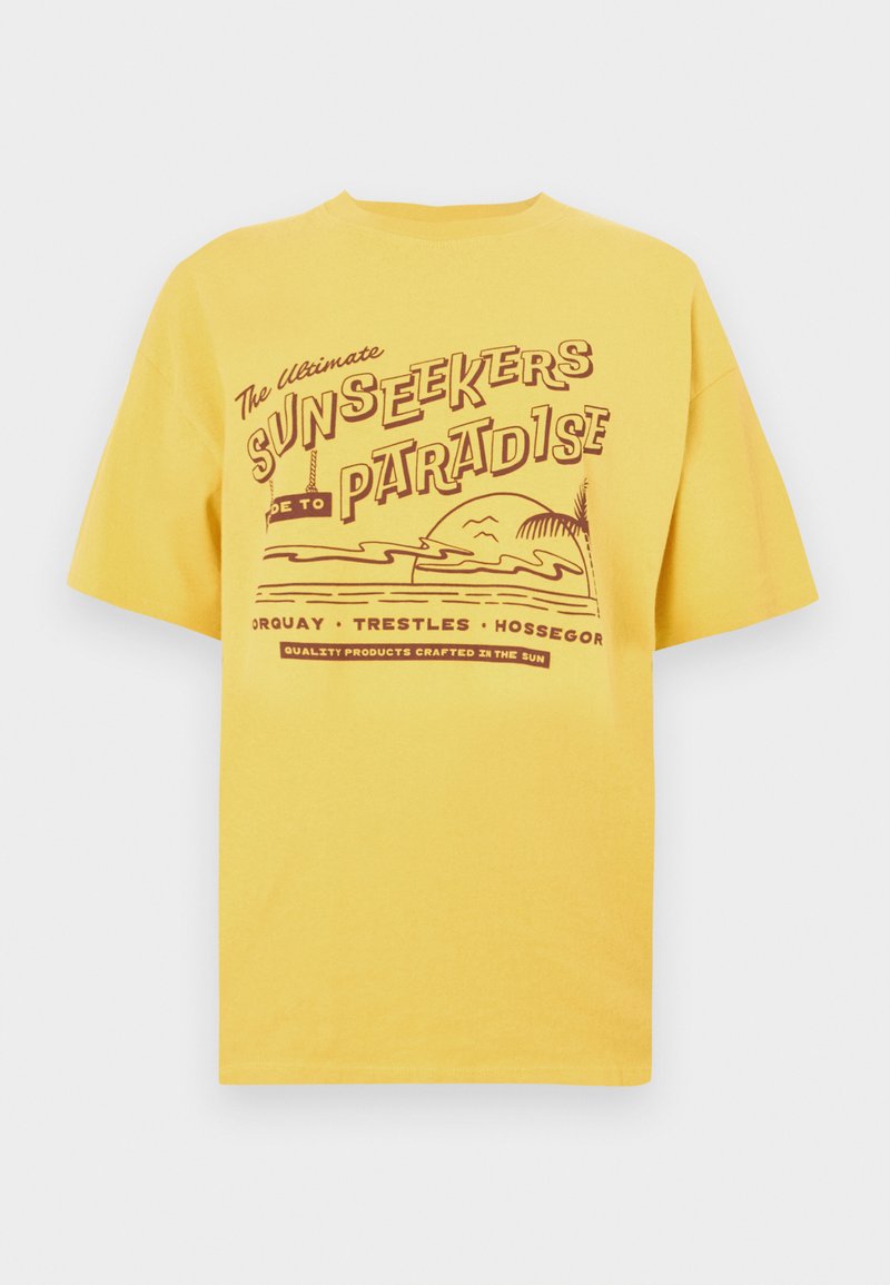Rip Curl T-shirt print geel