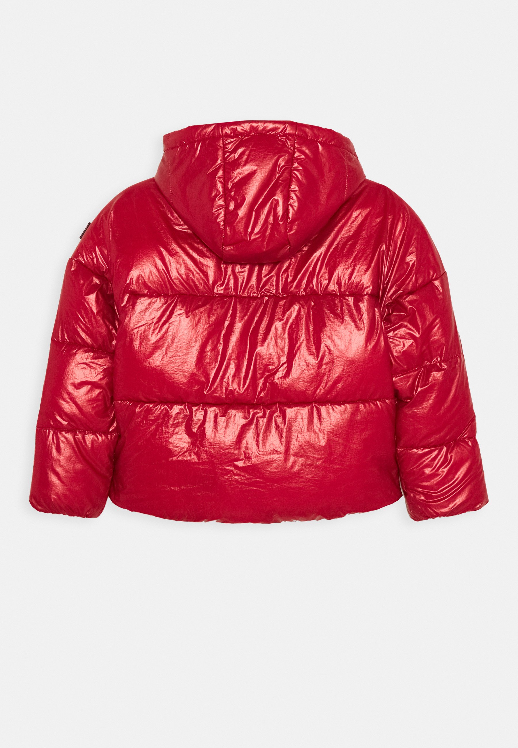 tommy jeans red puffer jacket