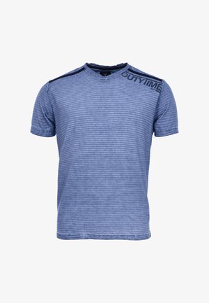 Print T-shirt - hellrauchblau