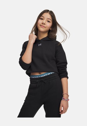 Under Armour RIVAL FLEECE - Pulover s kapuco - black