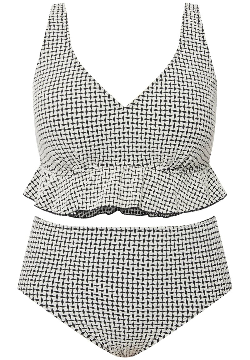 Bas De Bikini ULLA POPKEN Miriam Uni | Taille 50-54 | Noir | Polyamide-élasthanne | Lavage Main