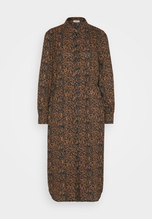 JDY, JDYMOCCA MIDI DRESS - Skjortekjole - toasted coconut/black