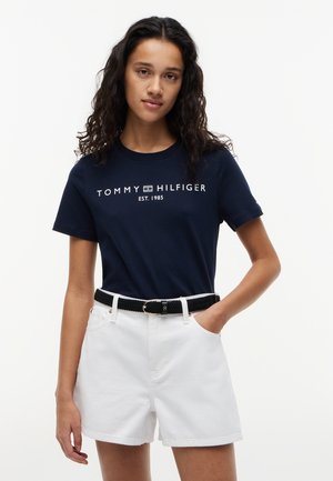 Tommy Hilfiger, REG CORP LOGO  - T-shirt print - dark night navy