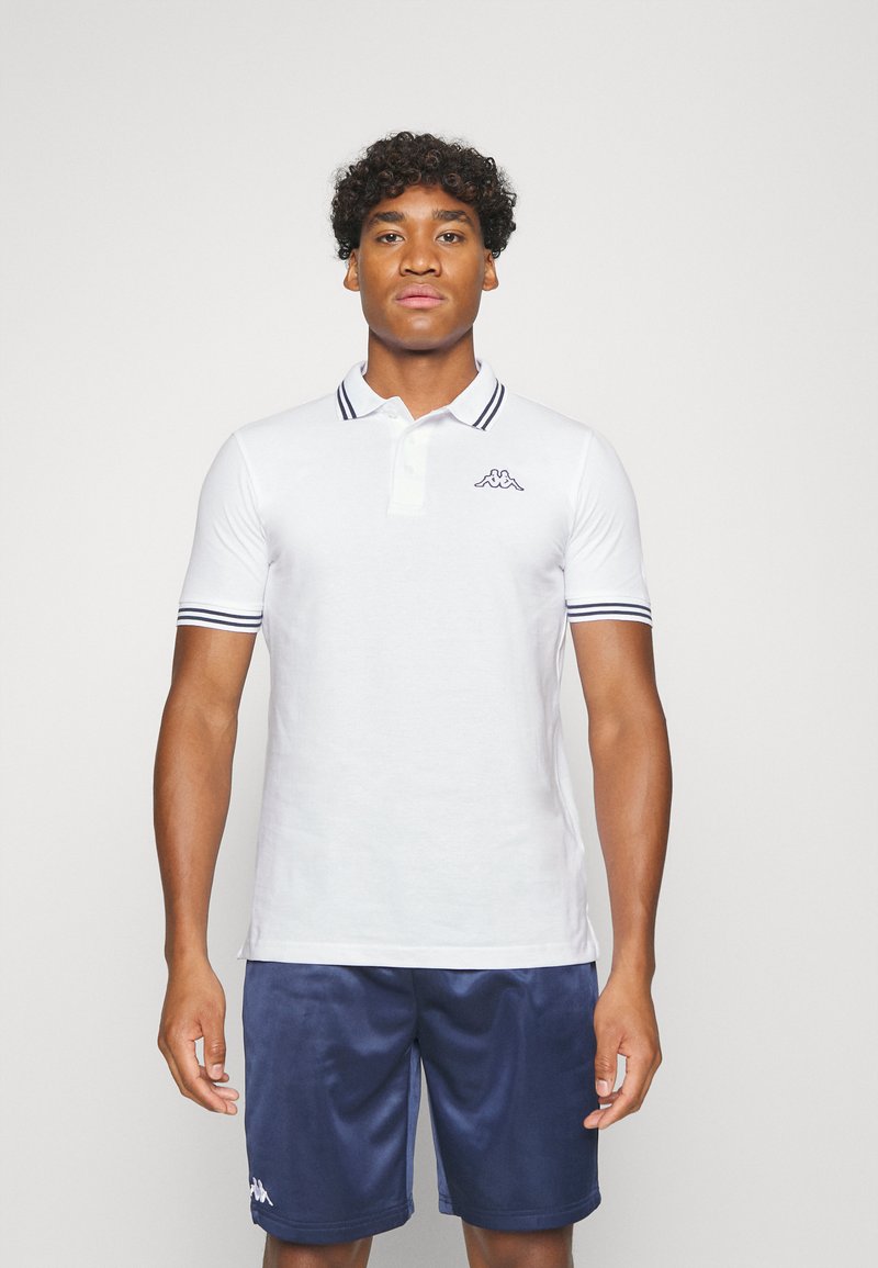 Kappa Polo shirt bright white/caviar/white Zalando.co.uk