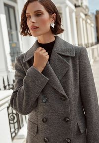 Love & Roses REGULAR FIT - DOUBLE BREASTED HOURGLASS  - Cappotto classico - grey marl