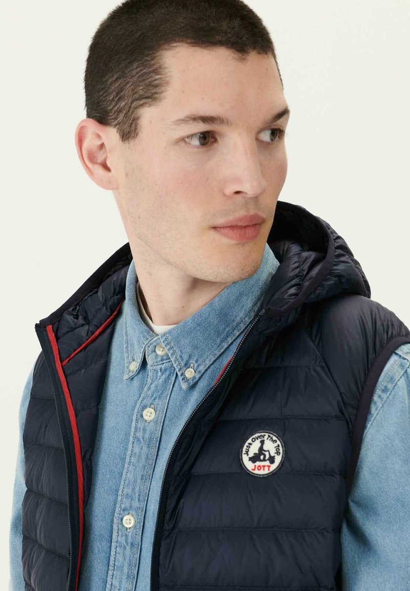 Jott Doudoune Veste Sans Manche Homme Bleu Marine Doudoune Sans