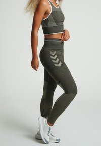 Hummel Leggings - mottled brown