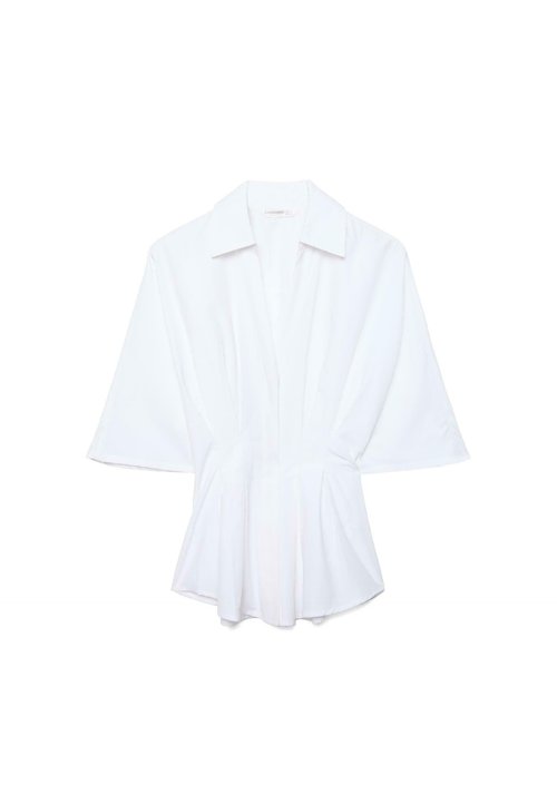 zalando — Stradivarius · POPLIN SHIRT WITH KIMONO SLEEVES AND PLEATS 07165167 - Camicetta