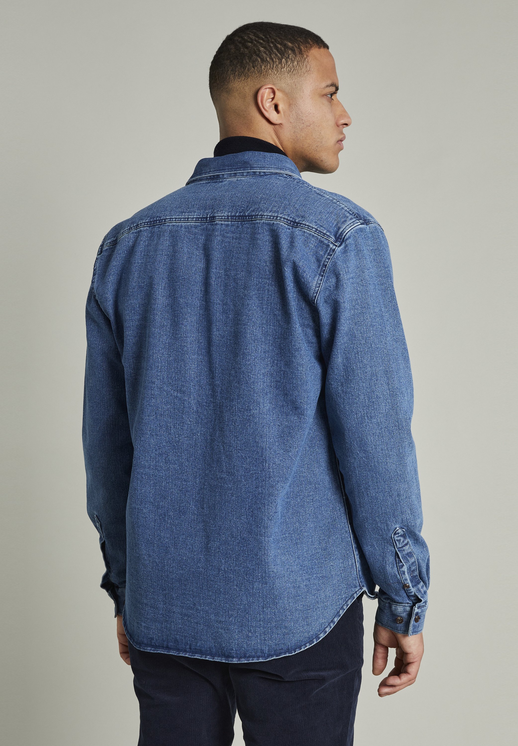 Matinique Chemise - blue denim/denim bleu - ZALANDO.FR