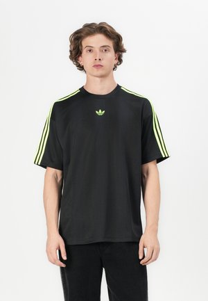 UNISEX - Marškinėliai su spaudiniu - black/signal green
