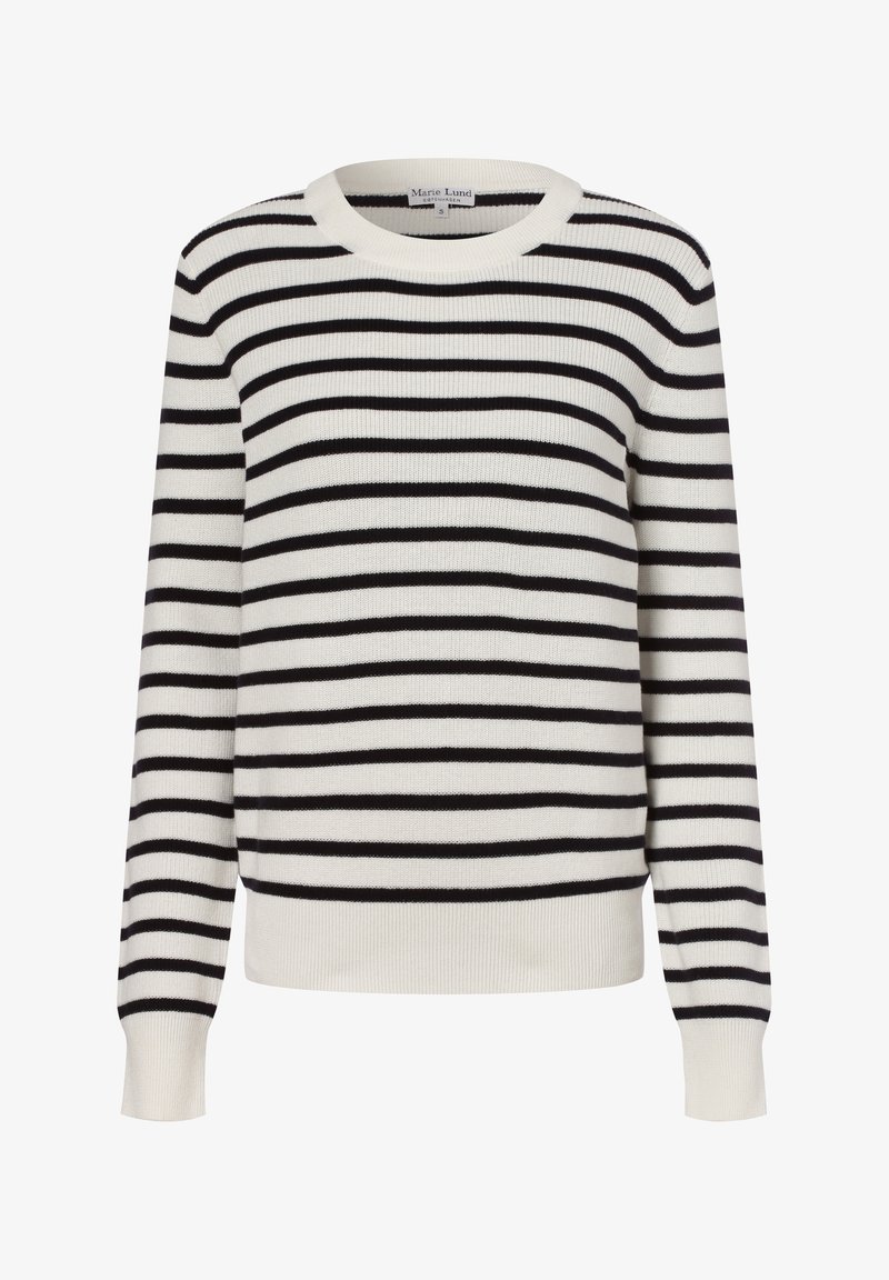 Marie Lund Stickad tröja - dark blue