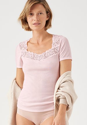 T-SHIRT MANCHES COURTES DOUCEUR SOYEUSE THERMOLACTYL - Caraco - pink