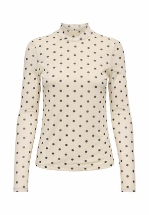 ONLY, ONLERICA MESH L/S TOP JRS NOOS - T-shirt à manches longues - seedpearl