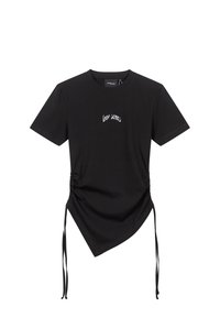 ASYMETRIC TEE UNISEX - Print T-shirt - black