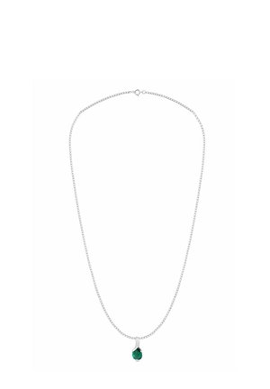 CREATED EMERALD - Náhrdelník - white gold-coloured