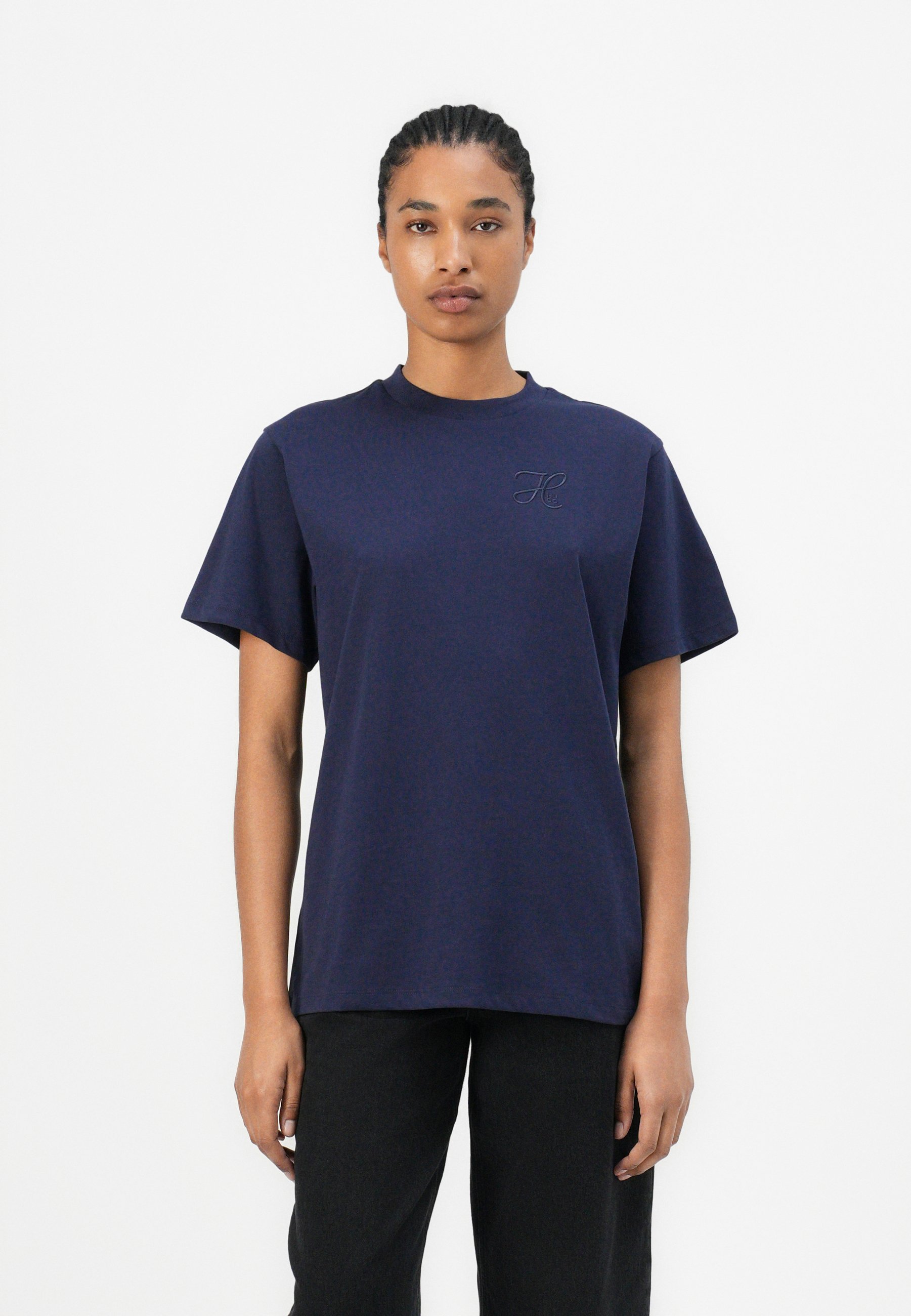 売れ筋商品|||バイト スタジオズ シャツ レディース トップス LUNA FRILL SHORT SLEEVE - Blouse - lobelia LUNA Women's Low-Cut V-Neck Blouse with Turn-Down Collar