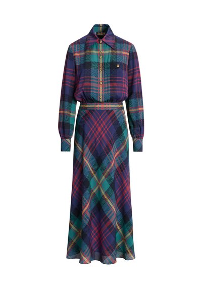 Luisa Spagnoli GALANTERIA - Tričkové šaty - var verde blu