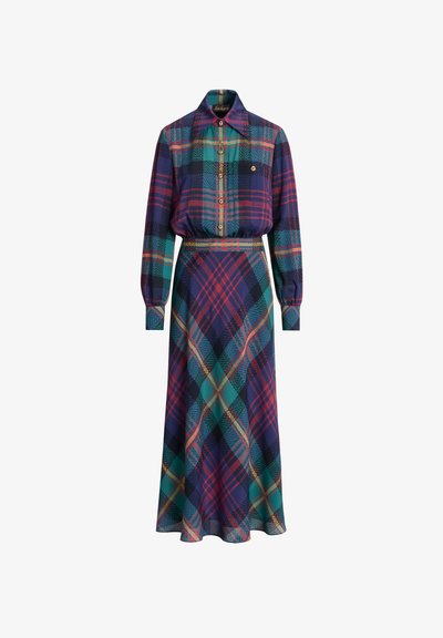 Luisa Spagnoli GALANTERIA - Tričkové šaty - var verde blu