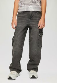 s.Oliver BAGGY COUPE  TAILLE  - Jeans Relaxed Fit - grau meliert