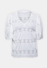 VILEA V NECK  - Blūze - egret