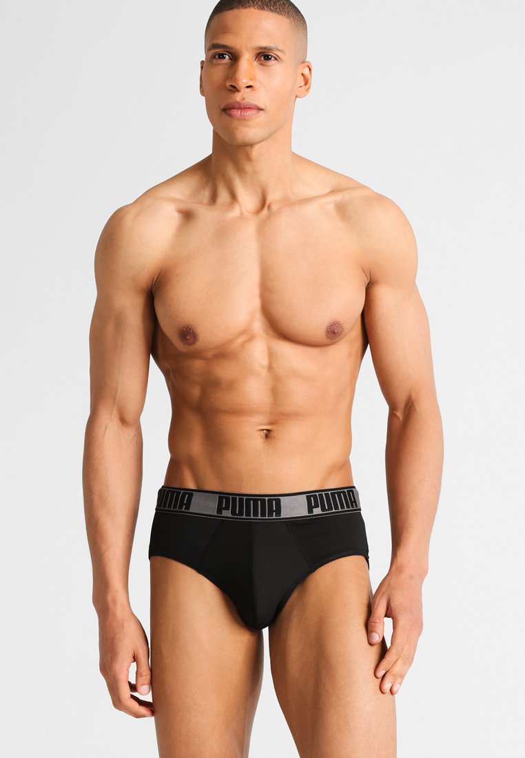 Men ACTIVE BRIEF 2 PACK - Thong - grey/yellow Men ACTIVE BRIEF 2 PACK - Thong - grey/yellow