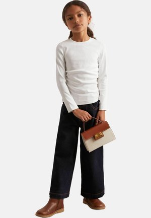 REISS TRINA COTTON JERSEY RUCHED LONG SLEEVE T-SHIRT - Maglietta a manica lunga - ivory