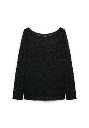 Fiorella Rubino, T-SHIRT A MANICHE LUNGHE - Blouse - nero