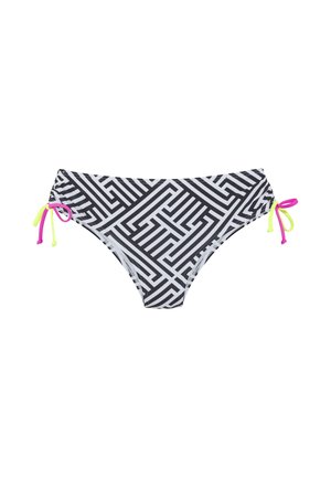 Bikini-Hose - schwarz/weiß