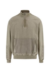 Guess STRETCH COL CAMIONNEUR - Sudadera - grau