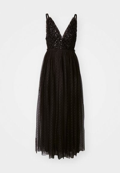 Needle & Thread HEART LATTICE CAMI ANKLE GOWN - Koktailové šaty/večierkové šaty - graphite