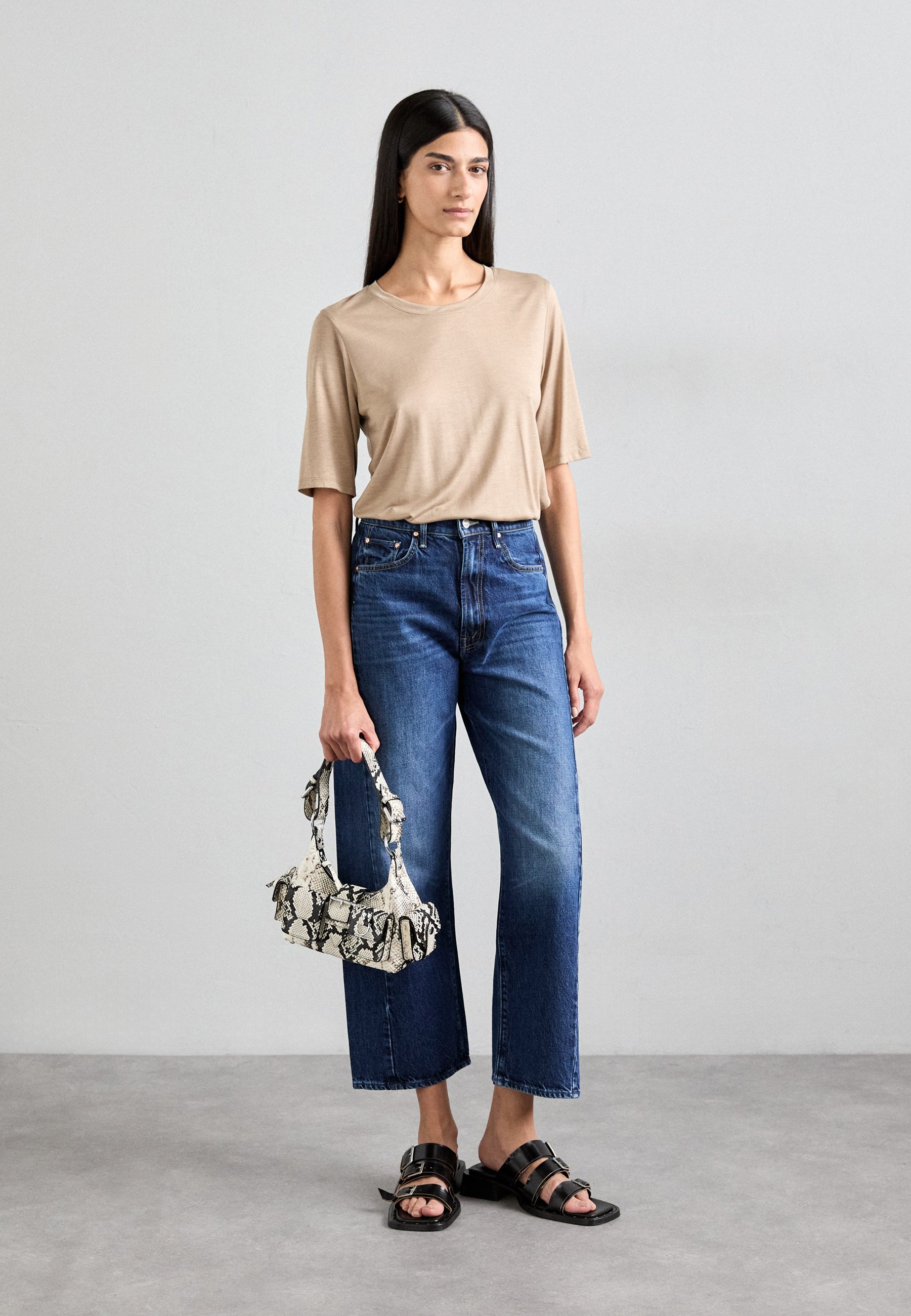 Mother THE HALF PIPE ANKLE - Relaxed fit jeans - blue denim/blauw