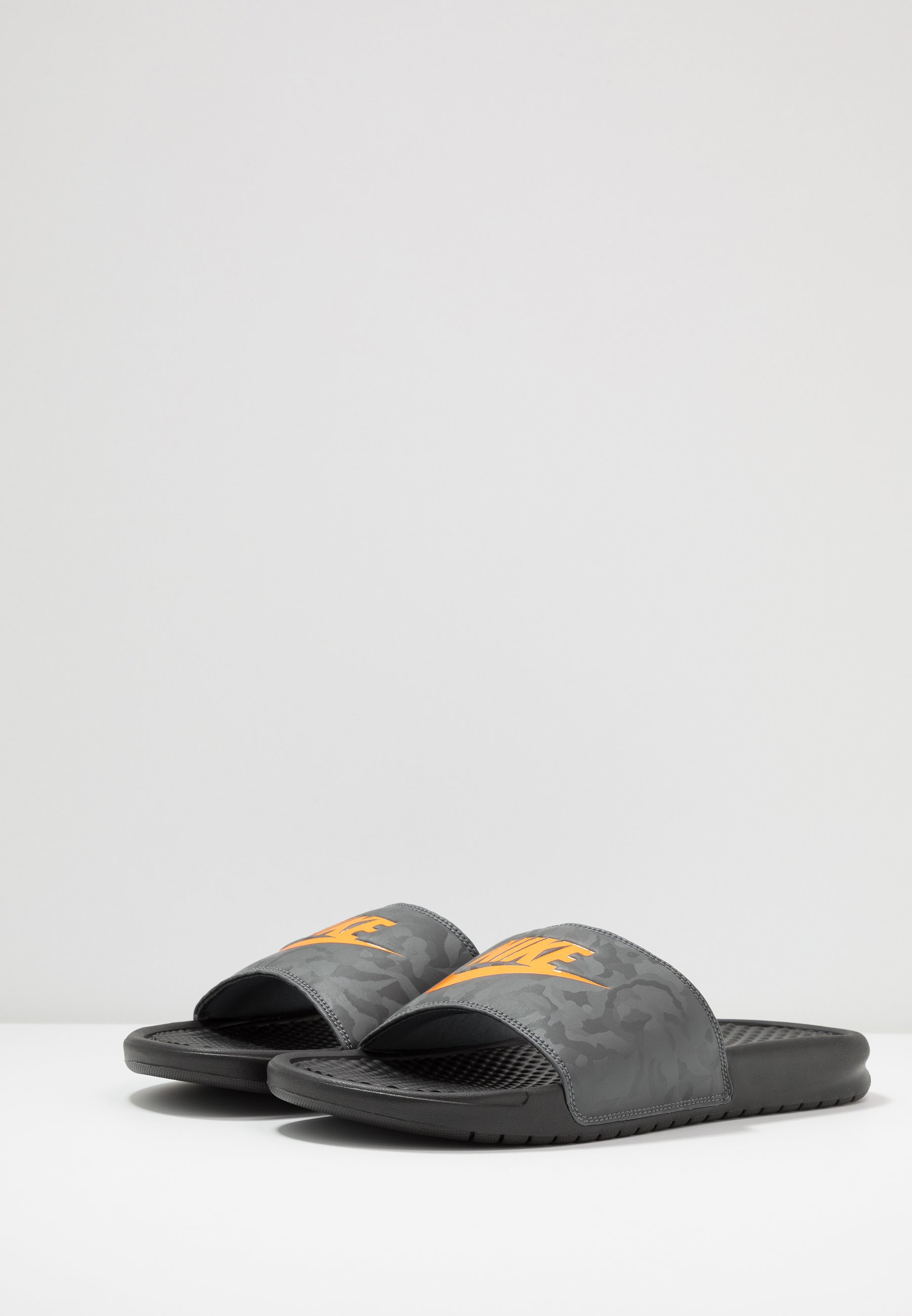 nike slippers benassi orange