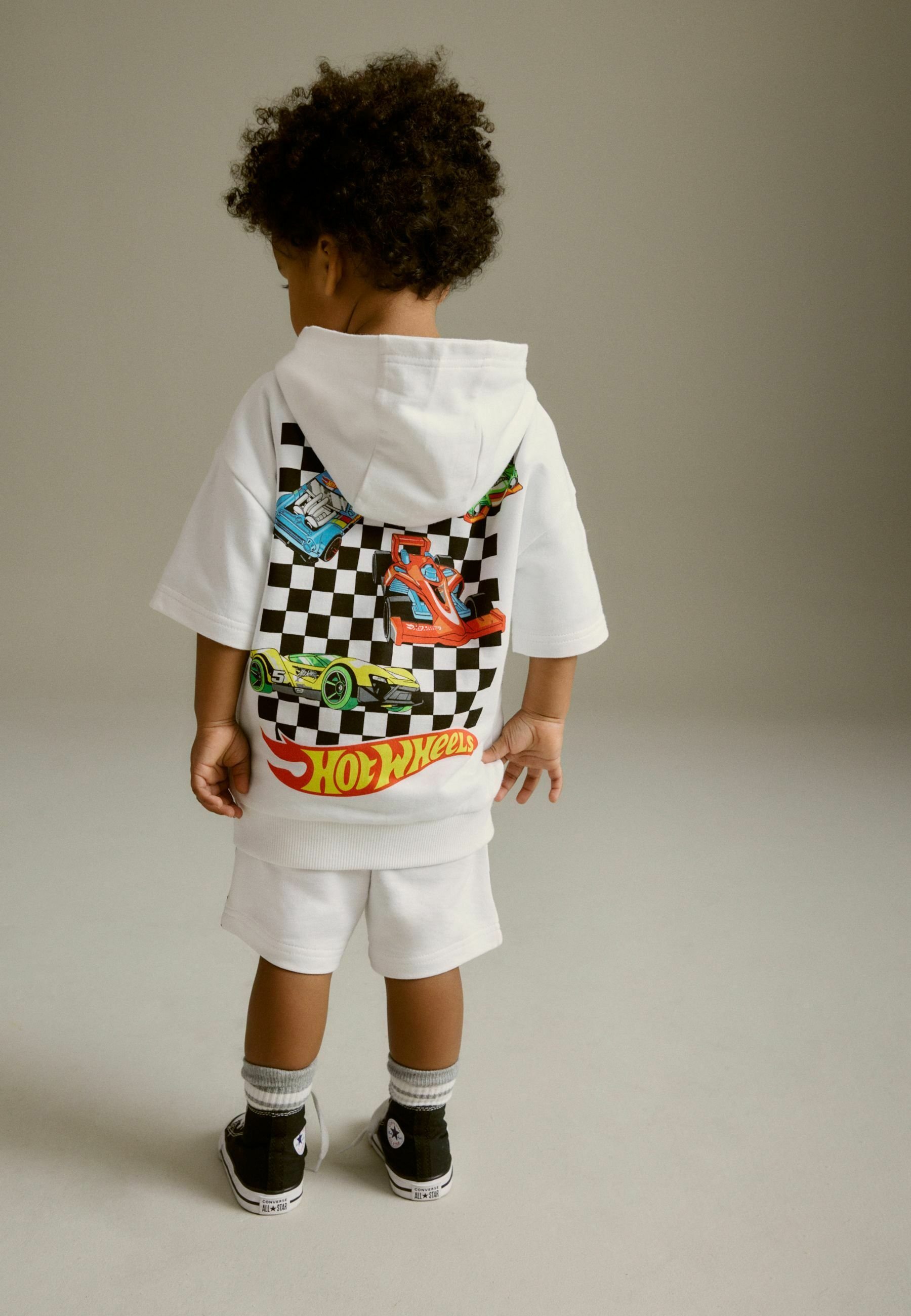 Sweat à Capuche Hot Wheels Garçon - 100% Coton | Design Twin Mill | Zip Avant | Cadeau Fan De Voitures