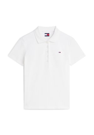 Tommy Jeans, SLIM ESSENTIAL - Bluză polo - ecru