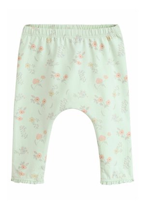 Next SET - REGULAR FIT - Leggings - Trousers - white and sage green