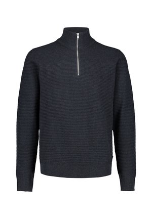 Lindbergh, LINDBERGH STRUCTURE HALF ZIP - Pullover - charcoal
