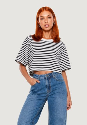 I AM, T-shirt con stampa - white-black