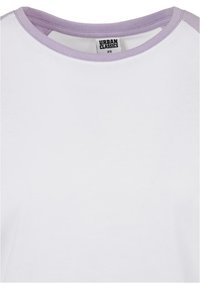 Urban Classics CONTRAST RAGLAN - Trükipildiga T-särk - white lilac
