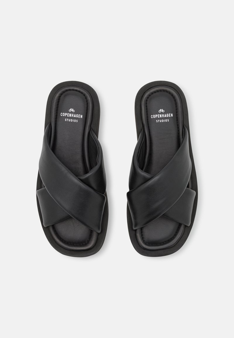 Damen Flache Pantoletten | Copenhagen CPH766 Pantolette flach black/schwarz - JN65057 Damen Flache Pantoletten | Copenhagen CPH766 Pantolette flach black/schwarz - JN65057
