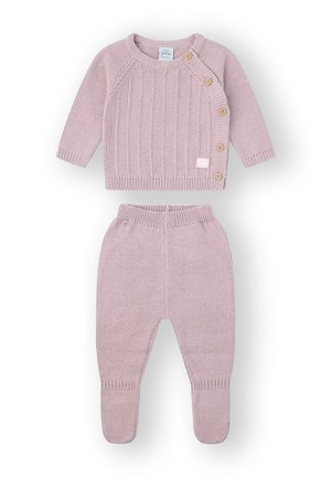 CONJ - Chaqueta de punto - rosa palo