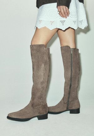 Next, REGULAR FIT - FOREVER COMFORT® CHISEL TOE KNEE HIGH SOCK BOOTS - Boots - taupe brown