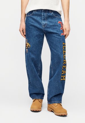 MASCOT PANTS - Jeans Straight Leg - mid wash blue