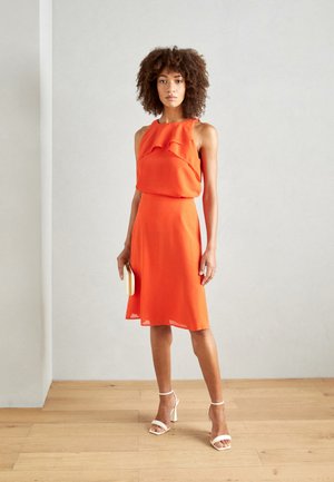 A-line skirt - bright orange