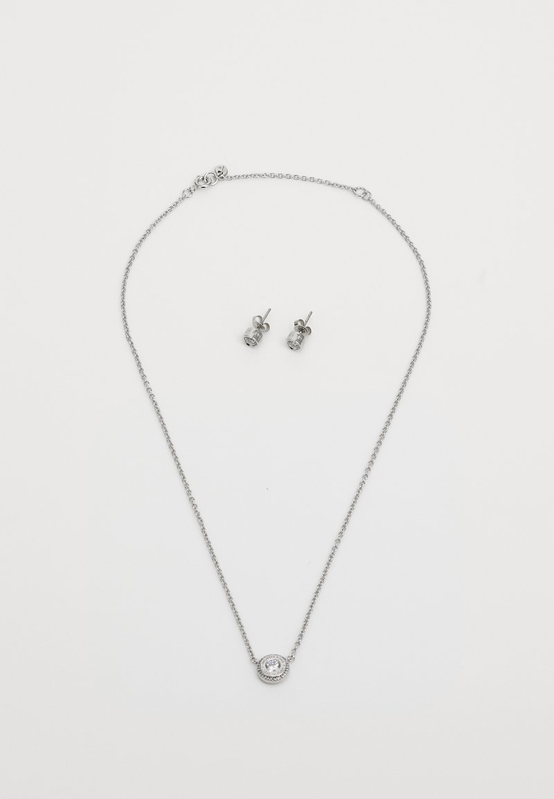NEW! MICHAEL KORS Mini Lauryn Silver Watch and Jewelry Set- Necklace Earrings. Mini Lauryn Silver-Tone Watch and Jewelry Gift Set in SILVER  main image 4
