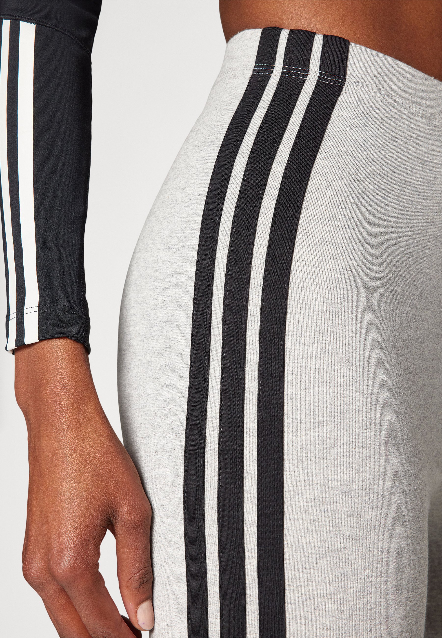 adidas grey stripe leggings