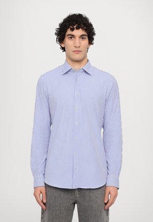 PERFORMANCE STRIPE SLIM - Shirt - blue