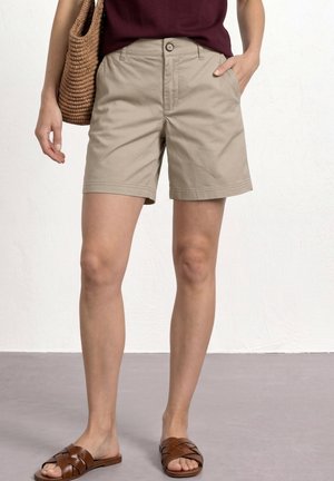 Street One MID WAIST CHINO SHORTS IM CASUAL FIT - Shorts - buff grey