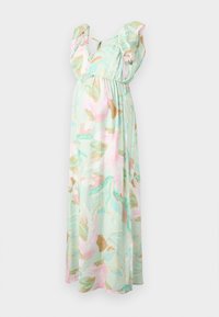 VMMJOSIE SL ANKLE FRILL WVN GA - Robe longue - birds egg green/myra